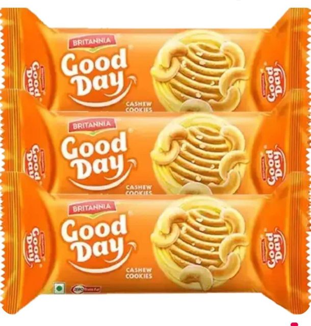 Britannia Good Day Cashew Cookies 3X60 g (Set Of 3)