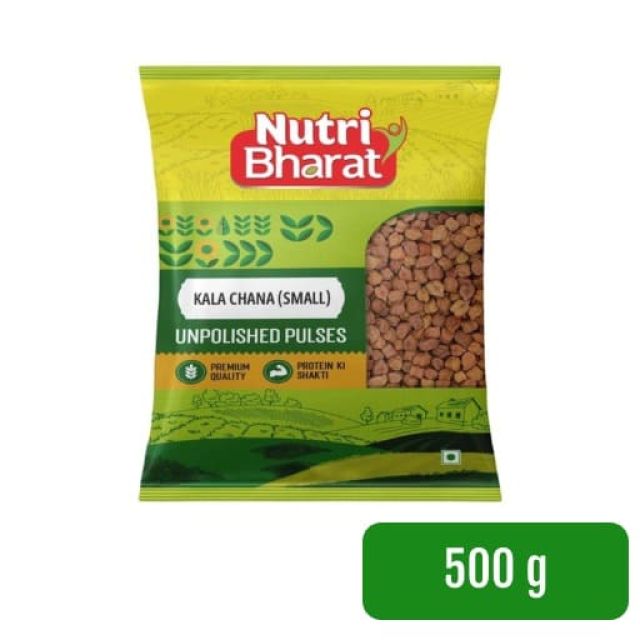 Nutri Bharat Unpolished Kala Chana 500 g