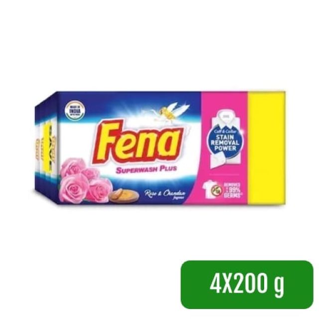 Fena Superwash Rose & Chandan Bar 4X200 g