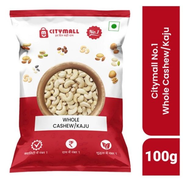 Citymall No.1 Whole Cashew/Kaju 100 g