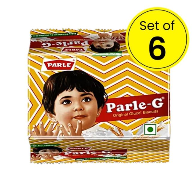 Parle-G Gluco Biscuits - 6X50 g (Set Of 6)